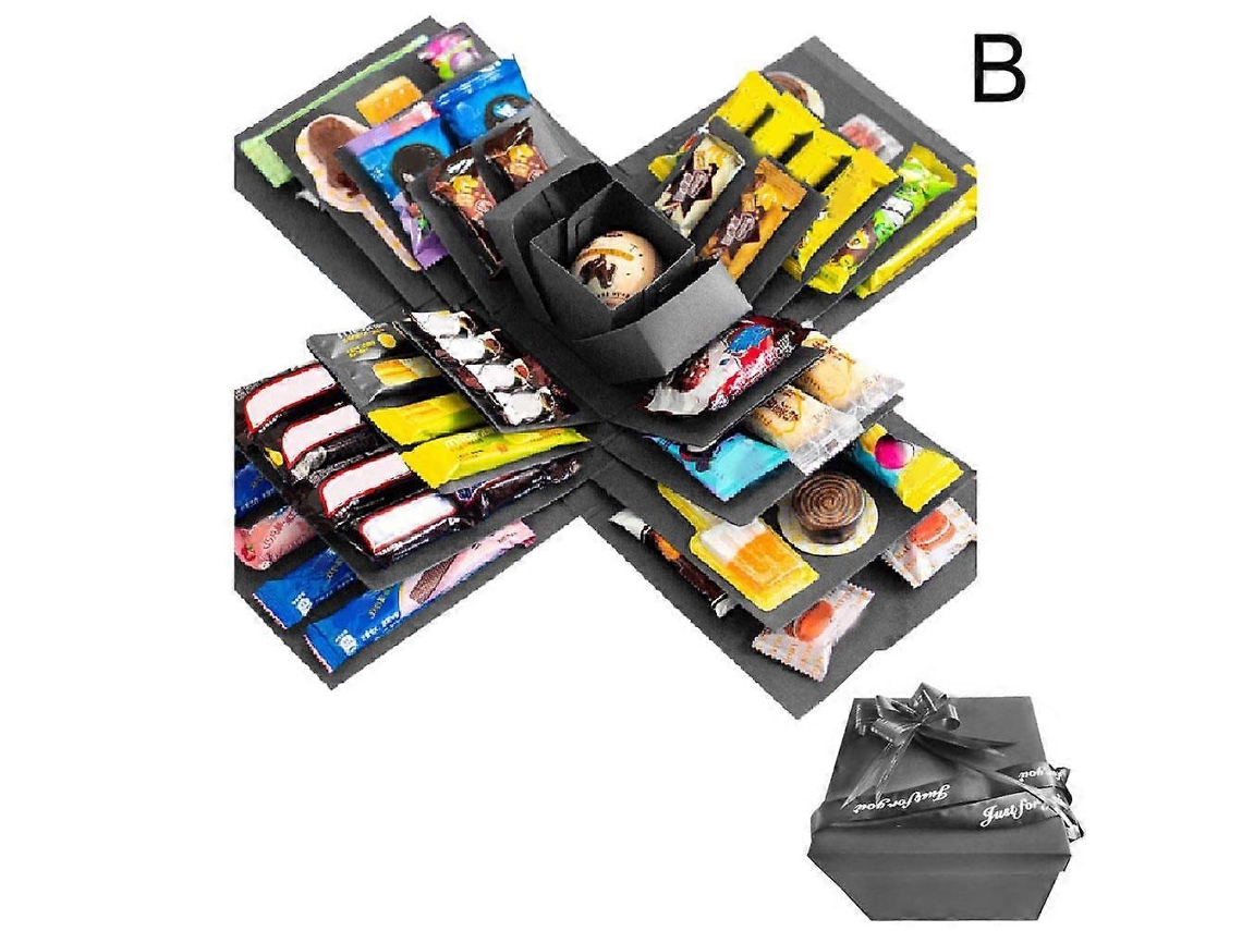 Caixa De Presente Explosiva Faça Você Mesmo, Embalagem Para Lanches Com 5 Camadas, Embalagem Para Scrapbooking. Aquaforge
