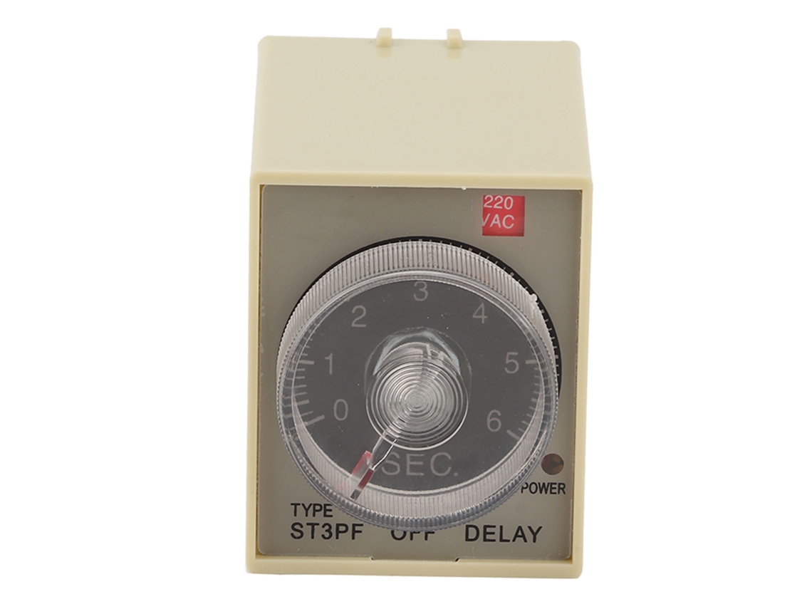 Relé de Tempo Ajustável Timer ST3PF 200 220V S/MARCA