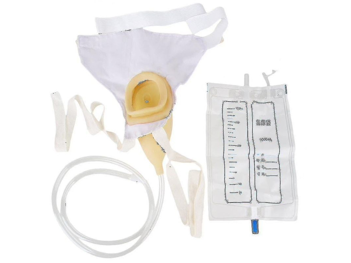 Saco de Urina Feminino 1000ml com Coletores Silicone e Borracha Bt 2 Dwy