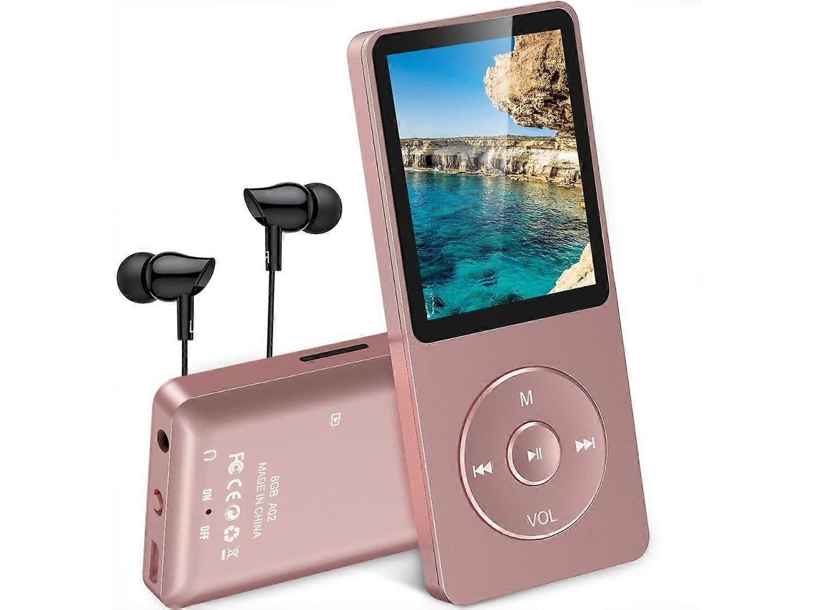 Reprodutor Mp3 8gb Tela 1,8" 70h Música Rádio Fm Fone Fotos Gravações E-livro