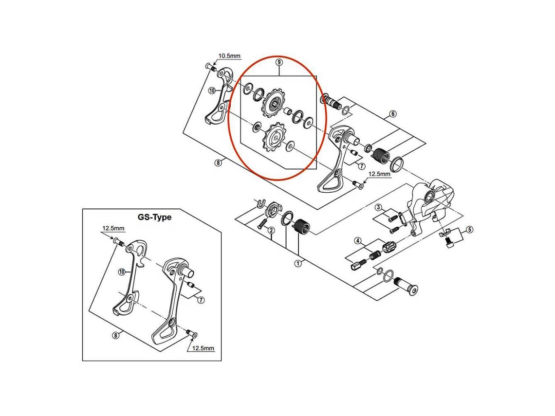 Shimano Polley Parts Rd-6700