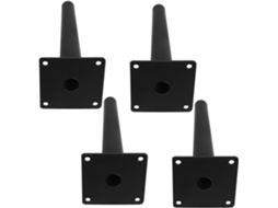 Conjunto De 4 Pés Inclinados Metal Reforçado Para Sofá, Mesa E Outros Móveis Ideal Para Cozinha