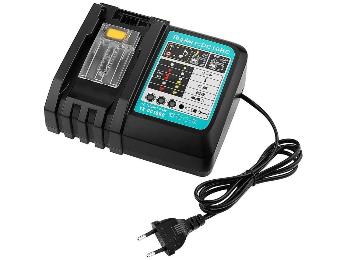 Yuru carregador de Substituição Dc18rc, Carregador Rápido com Display Led para Makita