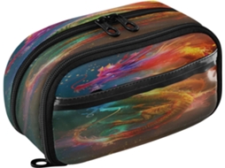 Estojo Grande Com Estampa Dragão Para Lápis, Ideal Material Escolar, Adolescentes, Meninas, Meninos, Mulheres