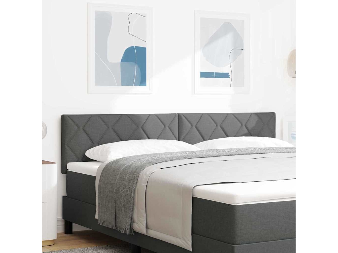 Vidaxl Cabeceira Led Cinzento 180 Cm Tecido