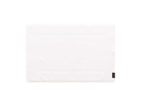 Tapete de banho de algodão penteado 650 gr. White 50x80