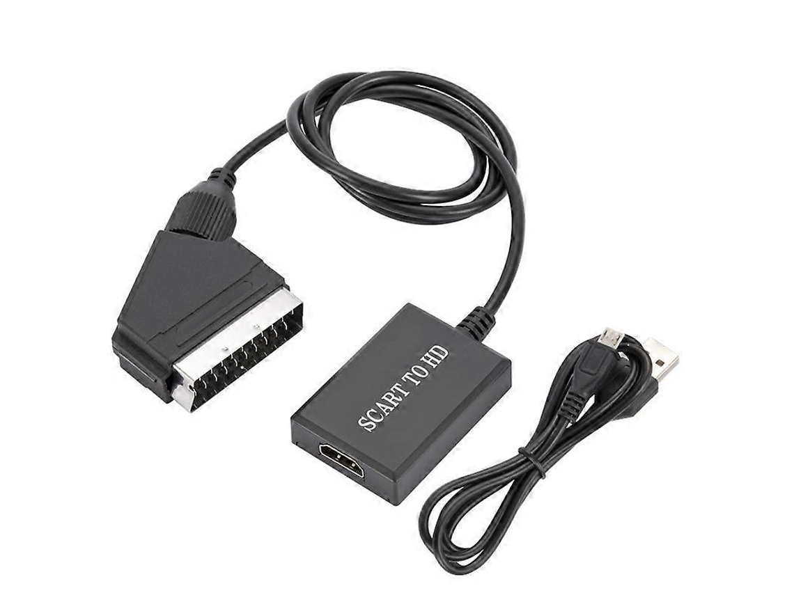 Cabo Hdmi Para Scart, Adaptador Hdmi Para Scart, Conversor Hdmi Para Scart, Adaptador De Vídeo Xin Aquaforge