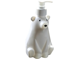 Dispensador De Loção Com Bomba Dosadora Em Plástico Branco, Frasco Portátil De 300ml, Fácil De Usar.