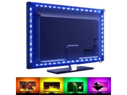 Fita Led Rgb Usb Com Comando Autoadesiva Recortável Para Tv E Setup - Lurelia