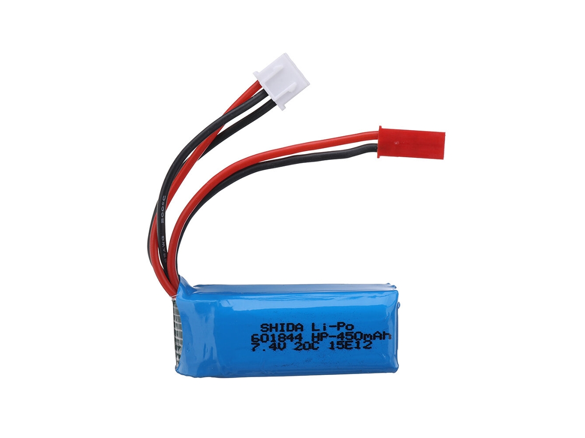 Bateria Lipo 7,4 V 450 Mah 20c 2s Jst Plug Para K989 K969 K979 128 Rc Car
