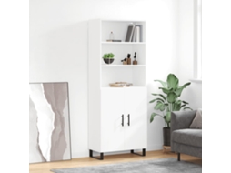 Vidaxl Armário Alto 69,5x34x180 Cm Derivados De Madeira Branco