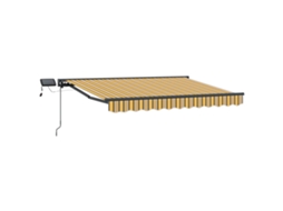 Conjunto 1 Toldo Manual Vidaxl Antracite Alumínio (3 X 2,5 M)
