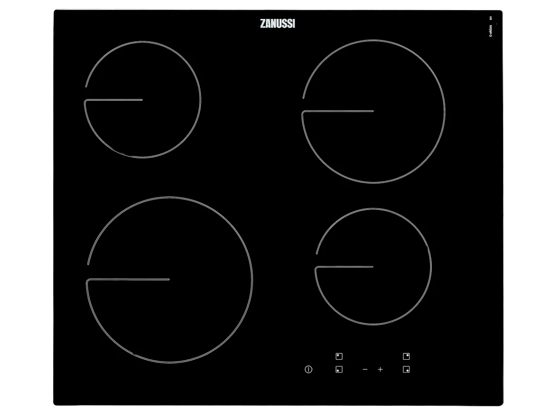 Placa de Vitrocerâmica ZANUSSI ZHRX641K (Elétrica - 59 cm - Preto)