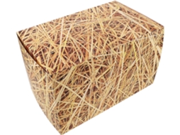 Caixa Decorativa Fácil Transportar Papel Cáqui Ideal Festas Country Piqueniques Livre Halloween Feno Tema Ao GOKOCO