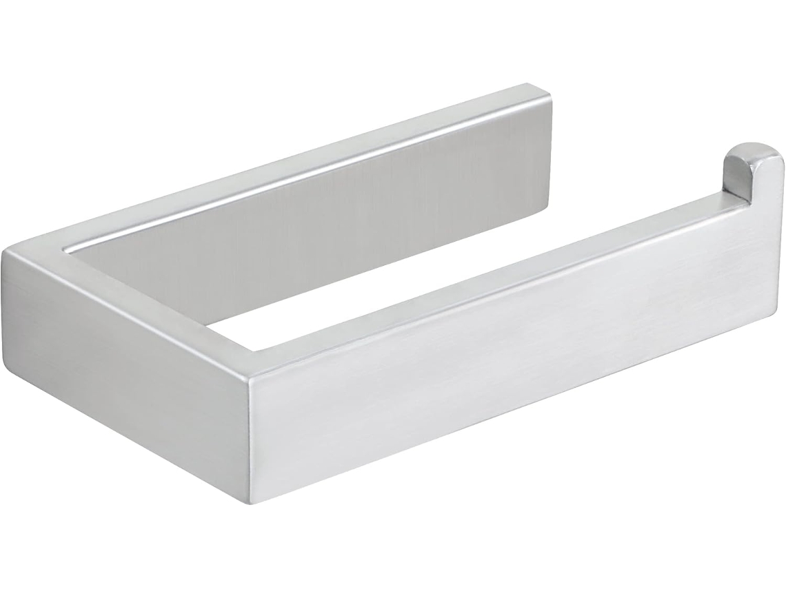 Suporte Para Papel Higiênico De Parede 15 Cm, Escovado, Zeuxo