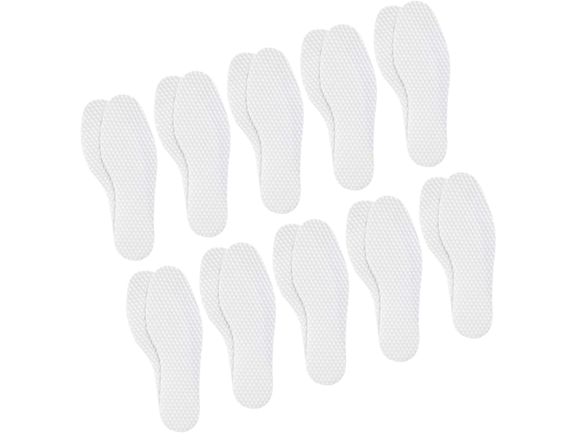 10 Pares De Palmilhas Respiráveis, De Alta Elasticidade E Absorção Suor, Finas E Descartáveis, Ideais Para Caminhadas