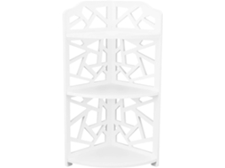 Prateleira De Canto 3 Níveis, Suporte Para Plantas De Canto Pequeno Banheiro, Ideal Para Espaços Reduzidos, Com Suporte