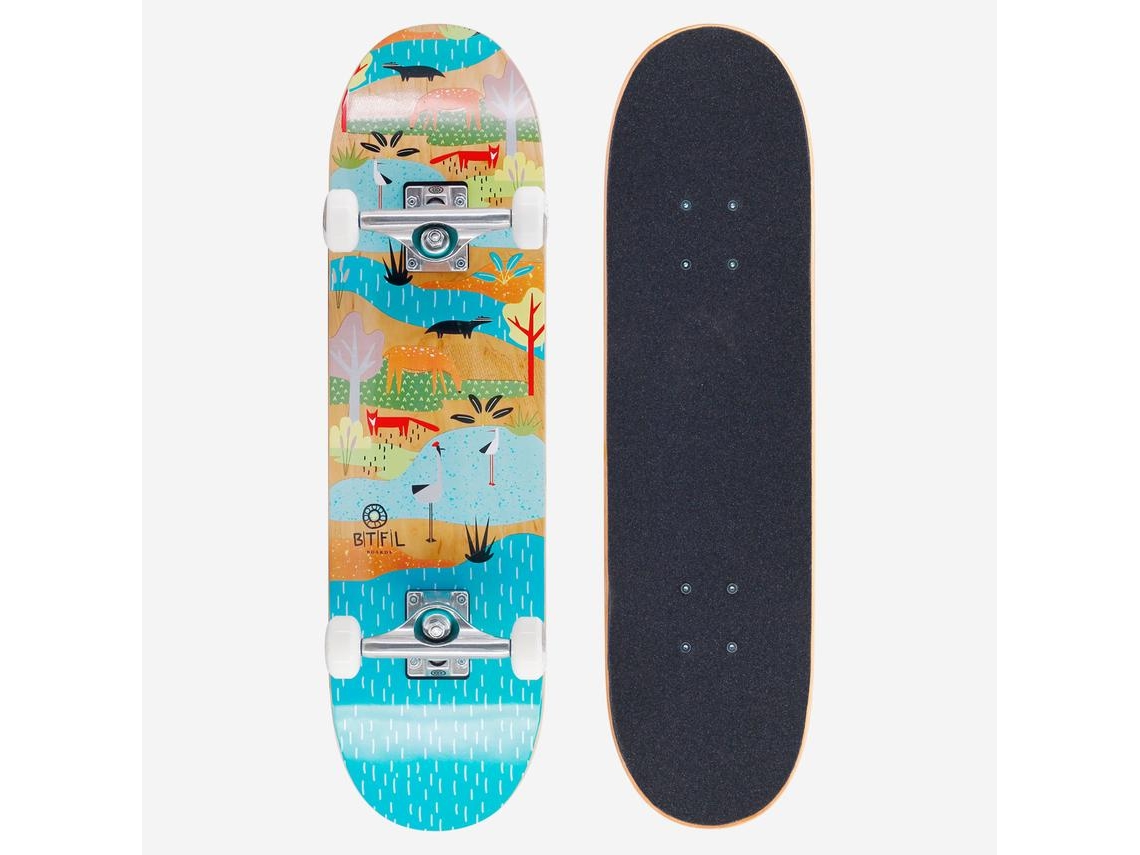 Bjoerk Mini Skate 28 X 7,5 Polegadas, Prancha Completa Para Crianças Btfl