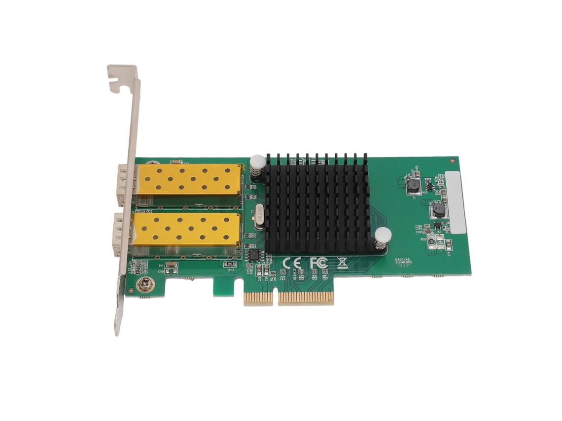 Placa de Rede LAXISCREED Pcie4x 2 Portas Fibra