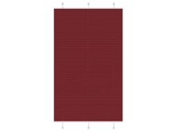 Vidaxl Plissado Cego Bordéus Vermelho 115x200 Cm Largura Tecido