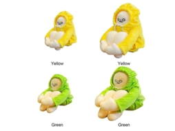 2026 peluche de Banana Man, 36 Cm, Amarillo, Con Manos de Acero Flexible Y Magnéticas.