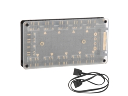 Fan Hub Splitter 10-em-1 Interface De Extensão Rgb De 3 Pinos 5v Para Placa-mãe Asus/msi Aura