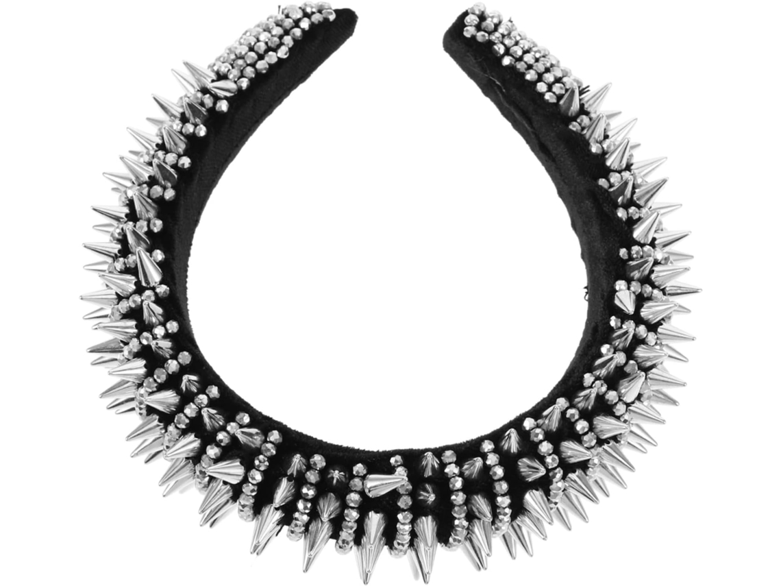 Tiara Punk Com Tachas, Acessório De Cabelo Feminino, Tiara Decorativa Para Festas E