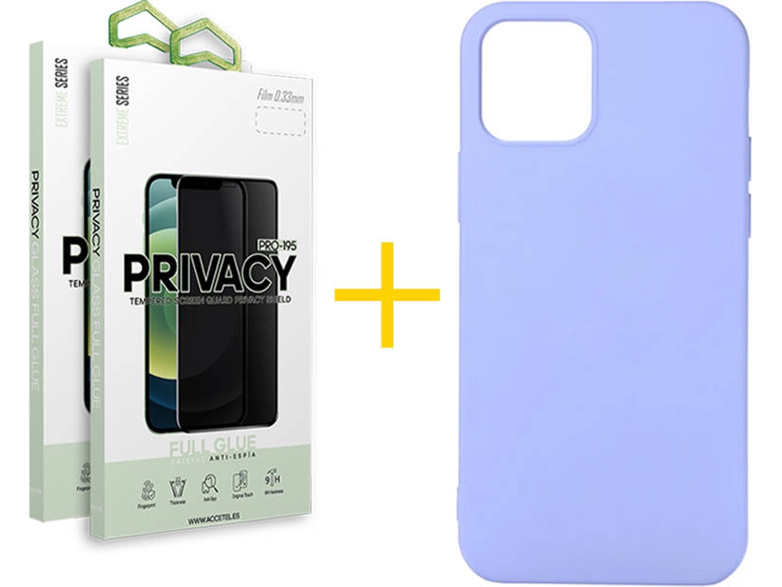 Capa + 2 Películas para iPhone 12 Pro SKYHE Roxo