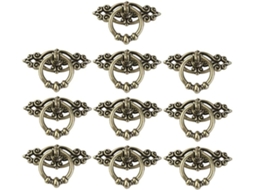 Conjunto De 10 Portas (armários De Cozinha Vintage Em Latão Para Jovens, Cômoda E Gavetas)