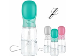 Garrafa Portátil Com Dispensador De Água, Capacidade 550 Ml, Acabamento Azul, Para Passeios E Hidratação Diária