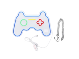 Sinal de Neônio Led Usb Ajustável Controle de Jogo Acrílico para Decoração de Ambiente | S/MARCA