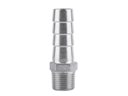 Conector De Mangueira De Gás Combustível Barb Com Rosca Macho Bsp (3/8"x15mm) Aço Inoxidável 304