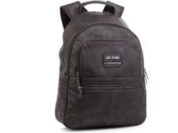 Mochilas LOIS Casual Couro PU (38 x 30 x 12 cm - Castanho)