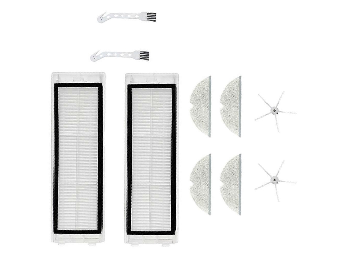 Kit De Substituição De Filtro E Escova De Pano Para Aspirador Robótico 1s S5max T7pro T6 (pequeno, Branco)