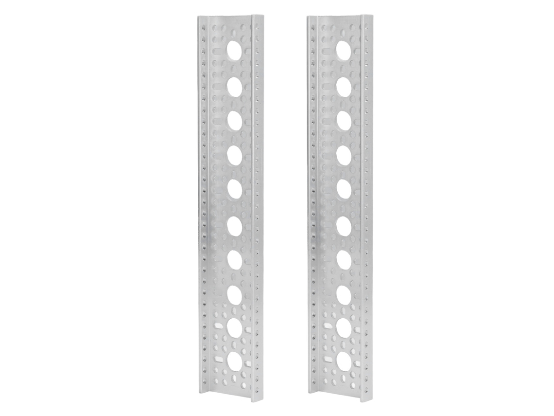 Conjunto De 2 Suportes Em Alumínio Laxiscreed 48x12mm Em U Para Robôs Com Alta Resistência