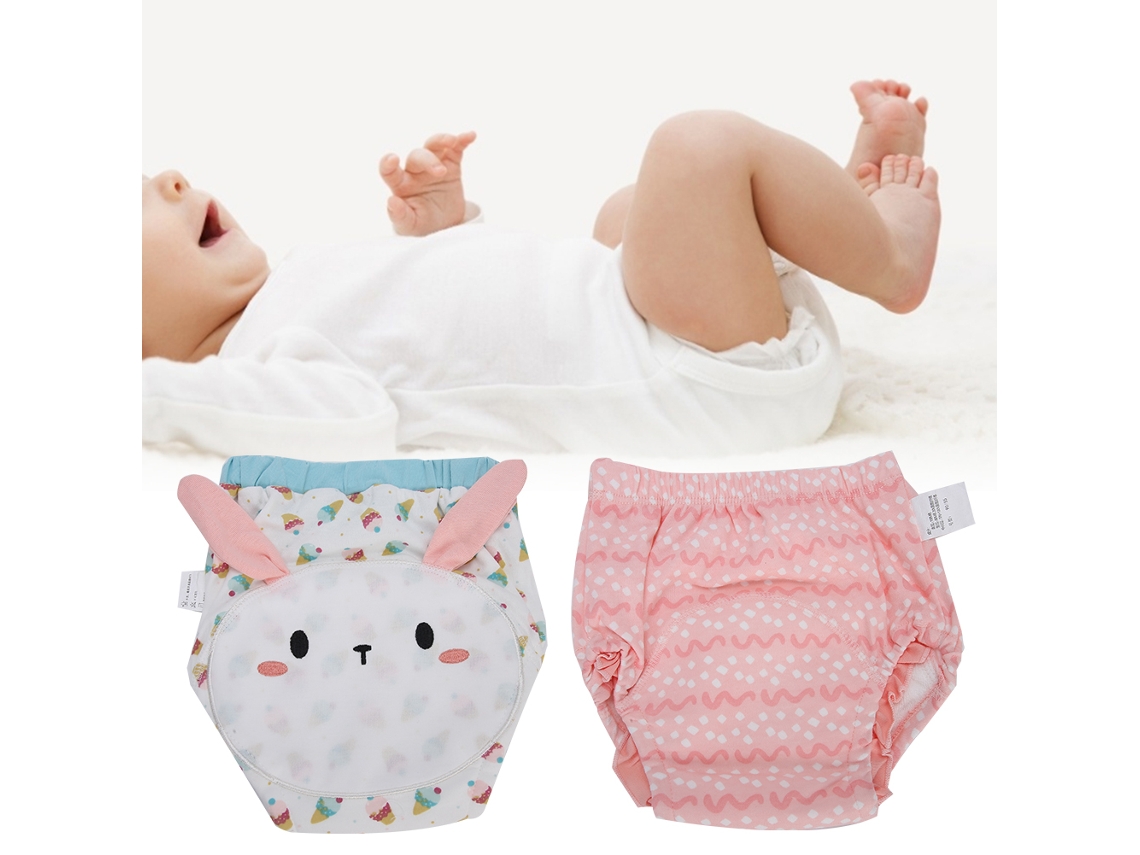 Primerox calcinhas de Treinamento Sanitário Lavável Bebê Algodão Super Absorvente Bunny 90 (2pcs)