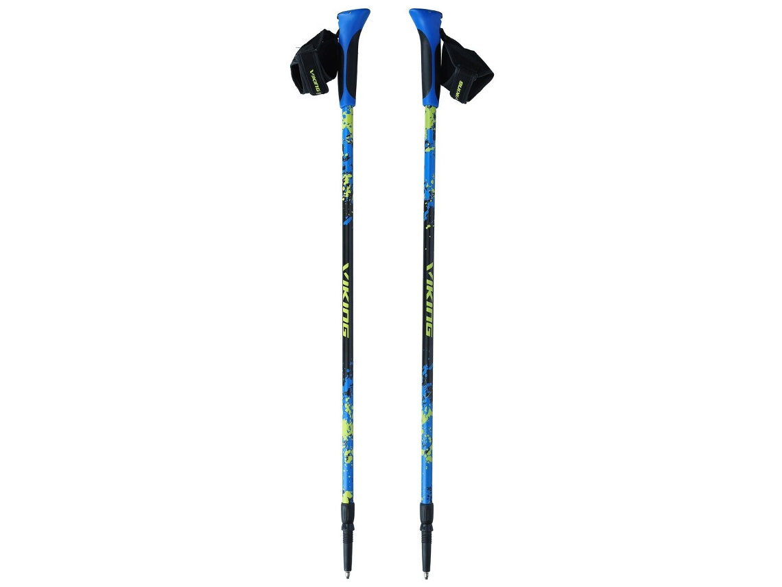 Bastão Trekking VIKING Ruten Pro Nordic Azul Preto 2 Unidades