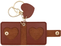 10 - 8 X 5 - 4 Cm - Mini Porte - Clés Para Álbum De Fotos - Pendente Em Couro Sintético