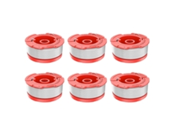 Kit com 10 Carretéis de Fio para Aparador de Grama AQUAFORGE, compatível com Black+decker Lst136 Tipo 1/2 90567077