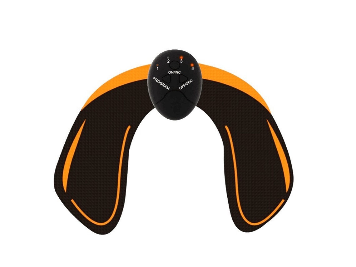 Conjunto De 2 Peças Para Estimulação Muscular Abdominal Ems Uso Doméstico, Na Cor Laranja.