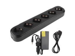 Carregador De 6 Vias Com Adaptador De Energia Para Rádios Walkie Talkie Motorola Gp320 Gp328/338 Gp340 Gp360