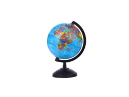 Globo Rotativo Educacional Para Crianças, Globo Decorativo Do Mundo Da Terra Com Geografia Fácil De Ler, Oceanos Azuis Vibrantes E Terras Coloridas, T