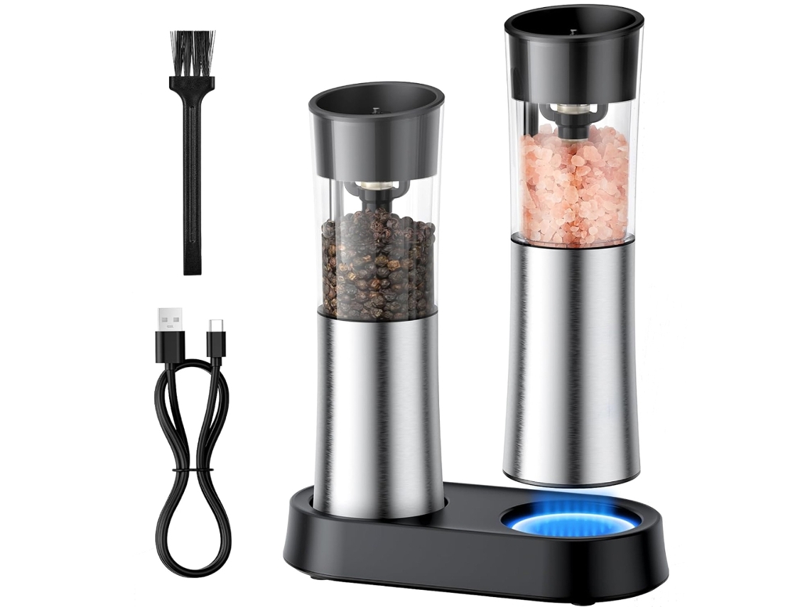 Moedor de Pimenta Elétrico Automático Recarregável AQUAFORGE
