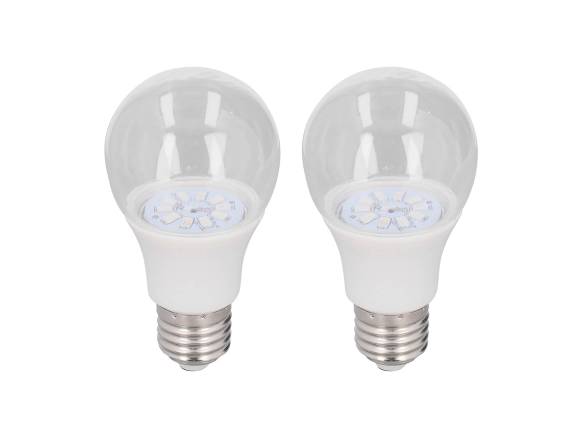 Lâmpada Led Para Plantas, 2 Peças, 6w, Espectro Completo, Soquete E26 E27, Para Plantas De Interior, Início De Sementes De 100 A 240v Aquaforge