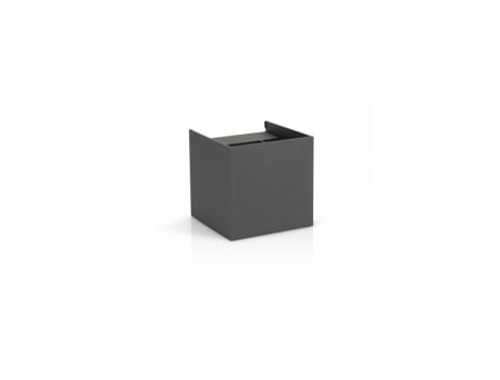 Aplique parede cube Grafite