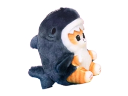 Primerox boneca de Pelúcia de Gato de Desenho Animado com Expressão Fofa Algodão Pp para Decoração e Presente