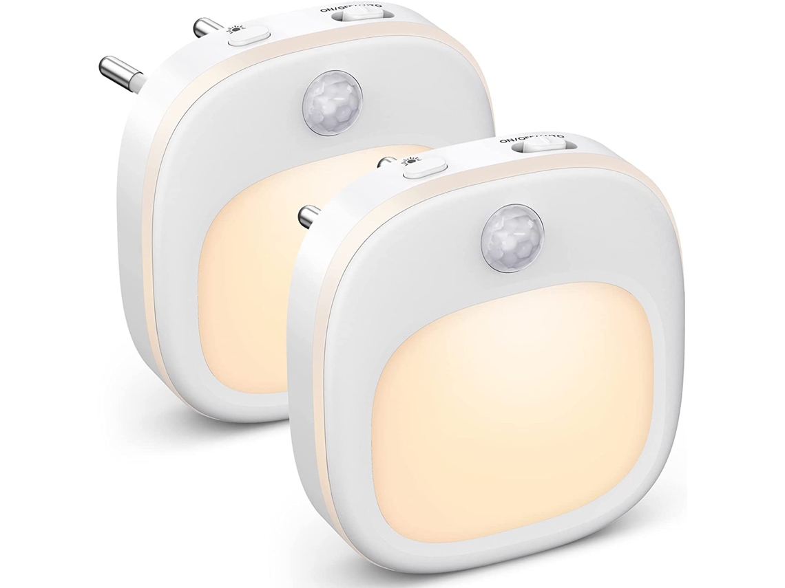Luz Noturna Led Sensor 2 Uts, 3 Cores, Ajustável, Escada ZYBLSSBB
