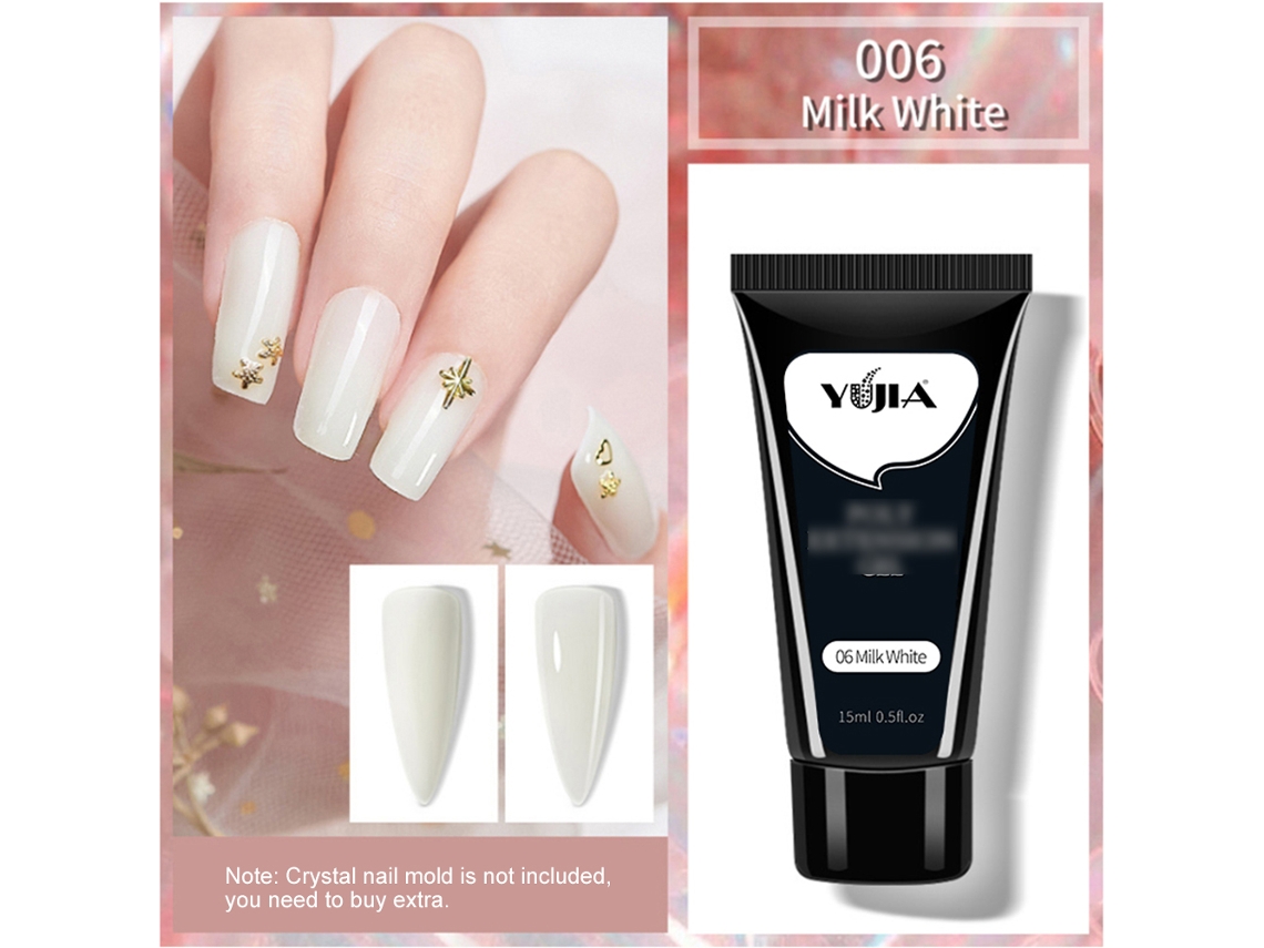 Kit De Cola De Unhas Acrílica Em Gel Seca Rápido 5pcs 15ml Para Extensão Multicolor