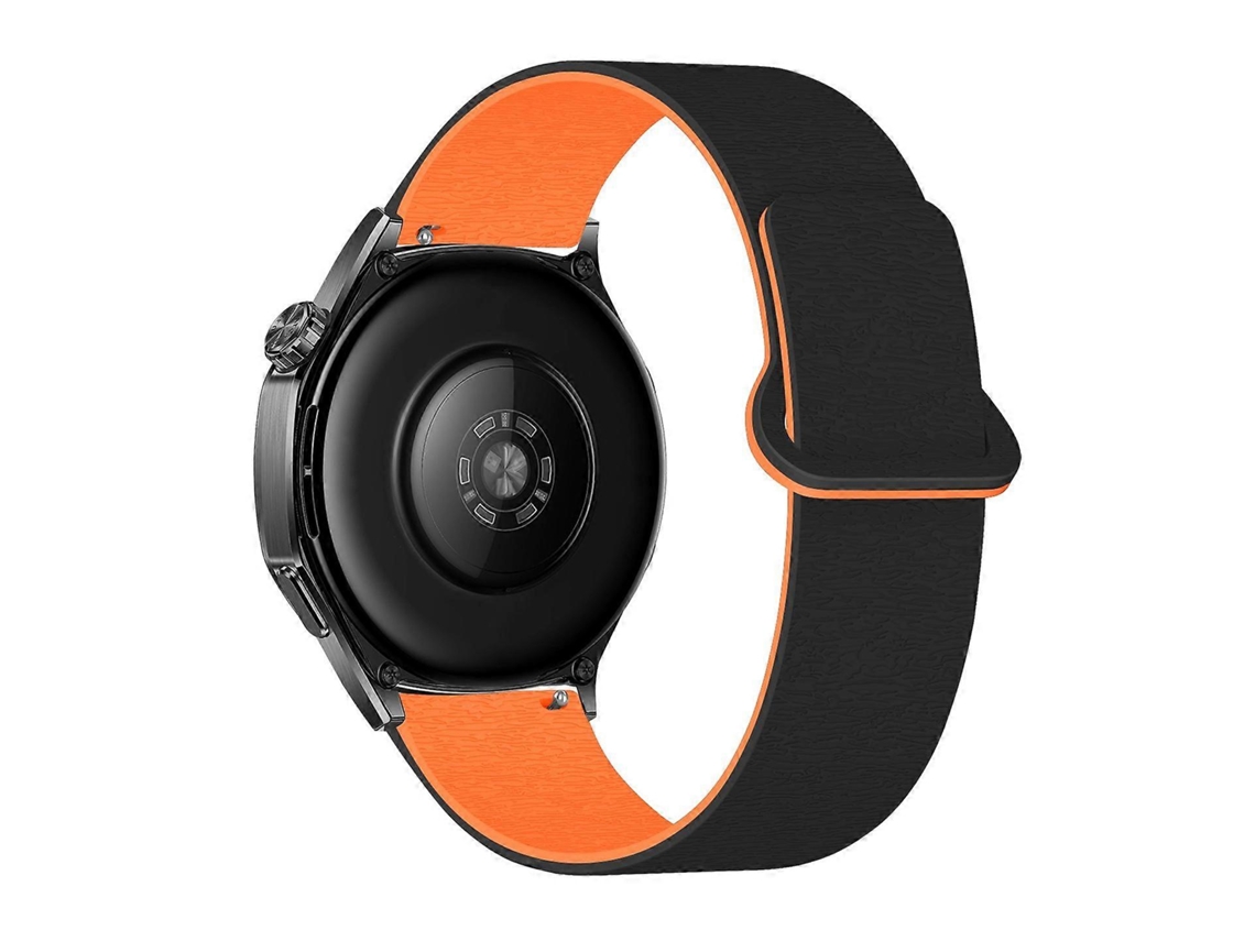 Pulseira De Relógio Em Silicone Magnético Macio Com Estampa De Madeira Cloud Wood E Fecho Reverso.