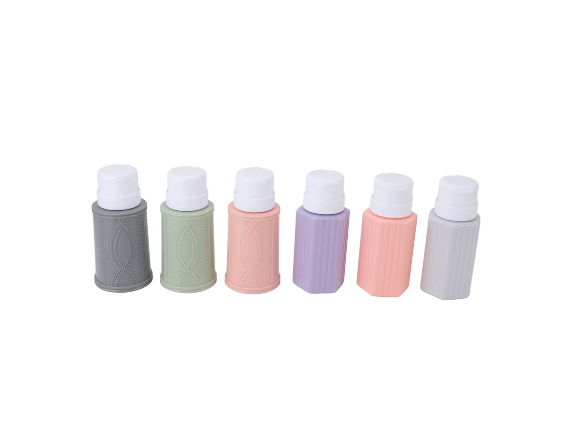 Garrafa Dispensadora Com Bomba Para Esmalte De Unhas 220ml Reutilizável Para Manicure E Pedicure